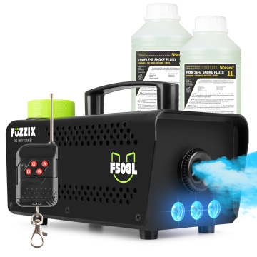 Fuzzix F503L Set výrobníku mlhy s LED podsvícením s náplní 2L