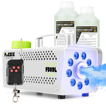 Fuzzix F509LW Set výrobníku mlhy s LED podsvícením s náplní 2L