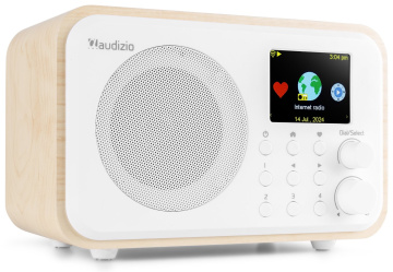 Audizio Vicenza internetové rádio s Wi-Fi, DAB+ a baterií, bílé