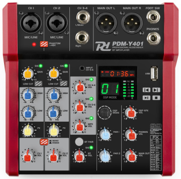 Power Dynamics PDM-Y401 music mixer 4ch BT/MP3