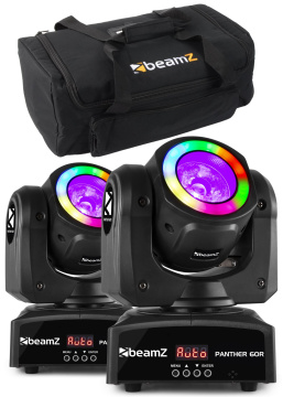 BeamZ Set 2 pohyblivých hlav Panther 60R s přepravním pouzdrem