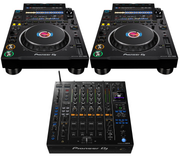 Pioneer DJ | AlphaTheta 2x CDJ-3000 + 1x DJM-A9