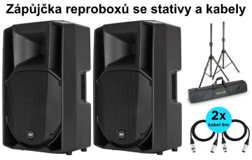 ProfiDJ Zápůjčka 2x RCF ART-715 A + stativy a kabely