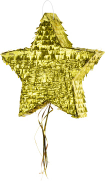 PartyDeco Pinata - hvězda, 44,5x42,5x9cm