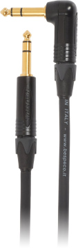 Bespeco Alpha Instrument Cable Neutrik Jack TRS - Jack Angled TRS 3 m