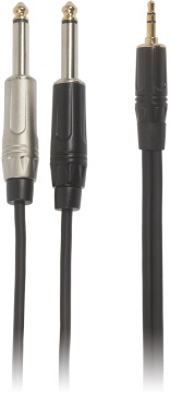 Bespeco ROCKIT Interlink Cable Jack 3,5 TRS - 2x Jack Mono 5 m