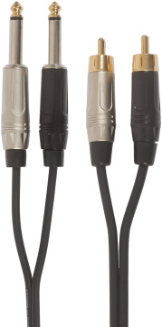 Bespeco ROCKIT Interlink Cable 2x RCA - 2x Jack Mono 1,5 m