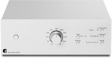 Pro-Ject Phono Box DS3 B - Plně symetrický gramofonový předzesilovač, stříbrný