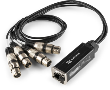 Power Dynamics CX192 Rozbočovač kabelu RJ45 na 4xXLR3F 0,7 m