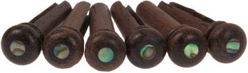Razzor Bridge Pins Ebony & Abalone