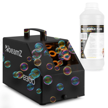 BeamZ B300 Set výrobníku bublin s náplní 1L