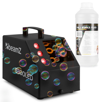 BeamZ B300LED Set výrobníku bublin s náplní 1L