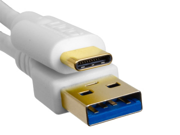 UDG Ultimate Audio Cable USB 3.0 C-A White Straight 1,5m