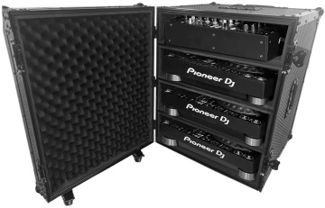 UDG Ultimate Flight Case for 4 CDJ/MIXER Black Plus