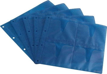 Zomo CD Sleeves Premium 10 x 8 CDs - modré
