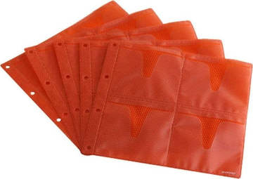 Zomo CD Sleeves Premium 10 x 8 CDs - oranžové