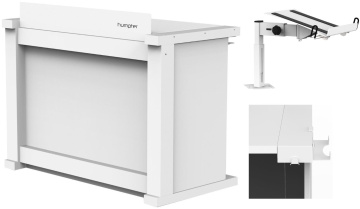 Humpter B3 + Laptop Stand + Microphone Holder White