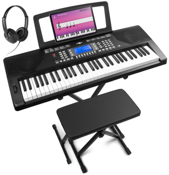 Max Rhapsody61P Set keyboardu se stojanem, stoličkou a sluchátky
