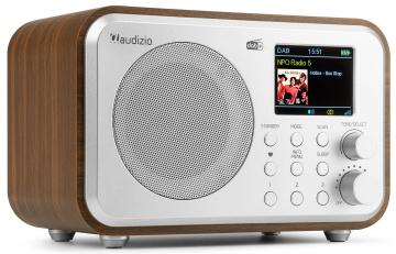 Audizio Milan přenosné rádio FM/DAB+ s baterií, stříbrné