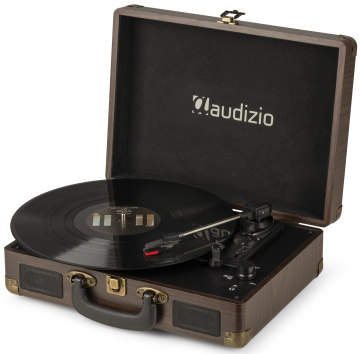 Audizio RP114W Record player briefcase wood