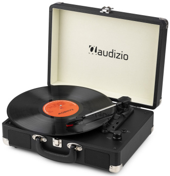 Audizio RP116BK Record player briefcase with BT In/Out