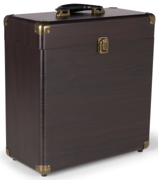 Audizio RC32 Vinyl record case dark wood
