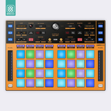 Doto Design Skin DDJ-XP1 FULL COLORS Sunset Orange