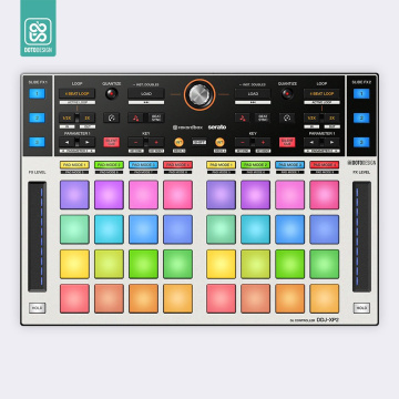 Doto Design Skin DDJ-XP2 Mash-Up Retro Modern