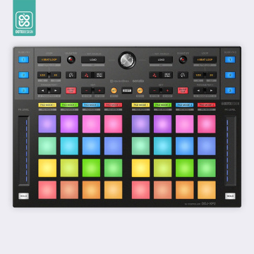 Doto Design Skin DDJ-XP2 Mash-Up DAY & NIGHT Black