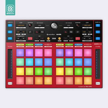 Doto Design Skin DDJ-XP2 FULL COLORS Aurora Red