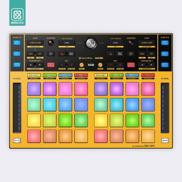 Doto Design Skin DDJ-XP2 FULL COLORS Dark Yellow