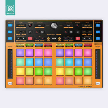 Doto Design Skin DDJ-XP2 FULL COLORS Sunset Orange