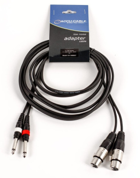 Accu Cable AC-2XF-2J6M/1,5 2x XLR female/2x6,3 Jack