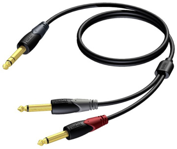 Procab CLA721/3 - Jack 6,3mm - 2x Jack 6,3 Mono - 3m