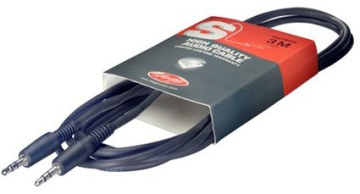 Stagg SAC3MPS, kabel stereo MINI JACK/MINI JACK, 3m