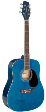Stagg SA20D 3/4 BLUE, akustická 3/4 kytara, modrá