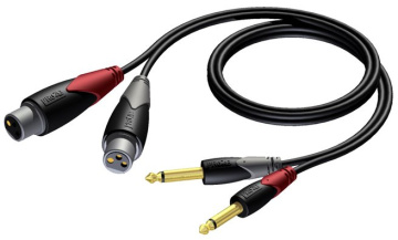 Procab CLA707/3 - 2x XLR - 2x Jack 6.3 - 3m
