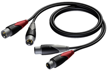 Procab CLA710/1.5 - 2x XLR M - 2x XLR F - 1.5m