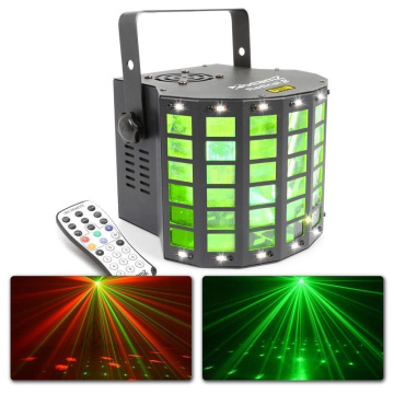 BeamZ Radical II LED Derby S Laserem a stroboskopem
