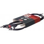 Stagg SYC6/MPS2CM E, kabel MINI JACK/2X RCA, 6m