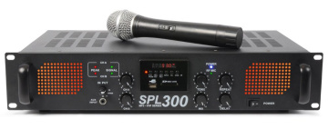 Skytec SPL 300VHF Zesilovač Amber LED + EQ (černý)