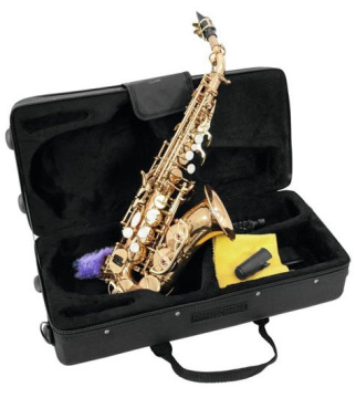Dimavery SP-20 B Sopran saxofon, zahnutý