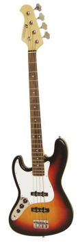 Dimavery JB-302 levoruká elektrická baskytara, sunburst