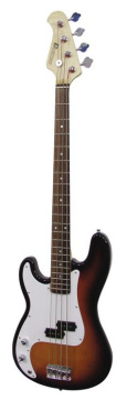 Dimavery PB-320 levoruká elektrická baskytara, sunburst