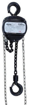 Eurolite Řetězový zdvihák 10m/1500kg, černý