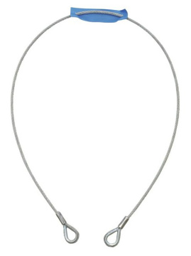 Eurolite Ocelové lanko 1000 x 4 mm, stříbrné, s koncovými úvazky