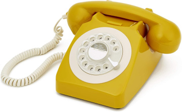 GPO 746 Rotary Phone Mustard