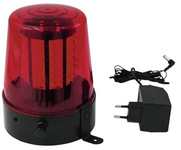 Eurolite LED policejní maják, 108 LED, červený