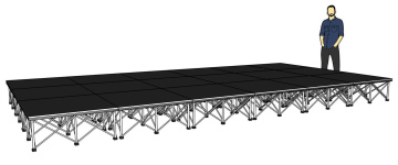 Power Dynamics Spider Deck 750 mobilní pódium - 600 x 300 x 40 cm