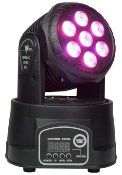 LIGHT4ME Compact MH 7x8W Pohyblivá hlava LED Wash